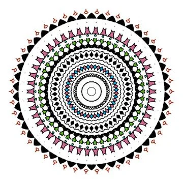 Mandala. Vintage decorative elements Stock Illustration