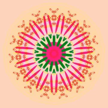 Mandala. Vintage decorative elements. Illustrazione stock