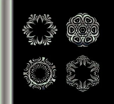 Mandala vintage decorative elements Stockillustratie