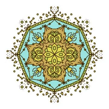 Mandala. Vintage decorative elements. Islam, Arabic, Indian, moroccan,spain,  Stockillustratie
