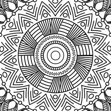 Mandala vintage decorative elements oriental pattern moroccan ottoman adult イラスト素材