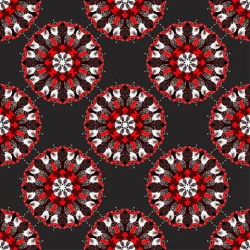 Mandala. Vintage decorative elements. seamless pattern. Stock Illustration