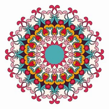 Mandala. Vintage decorative elements. vector illustration Stock Illustration