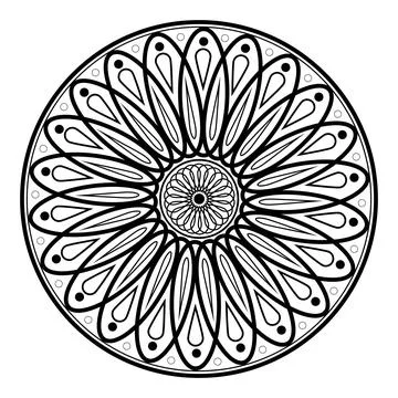 Mandala. Vintage elements. Oriental pattern, vector illustration. Decorative Stock Illustration