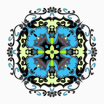 Mandala. Vintage elements. vector illustration Stock Illustration