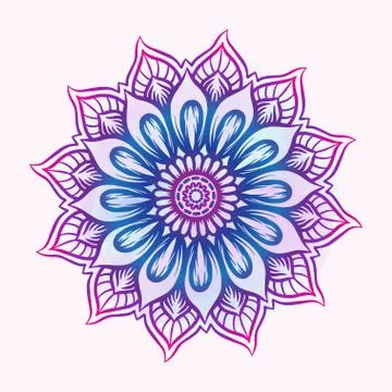 Mandala. Vintage round pattern. Hand drawn abstract background. Stock Illustration