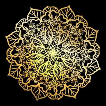 Mandala. Vintage round pattern. Hand drawn abstract background. Stock Illustration
