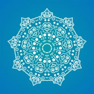 Mandala Yoga pattern Stock Illustration