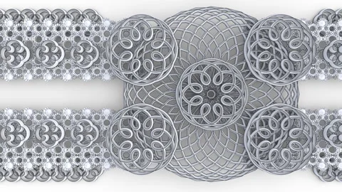 Mandalas and patterns move from right to left Stock Footage 288936838