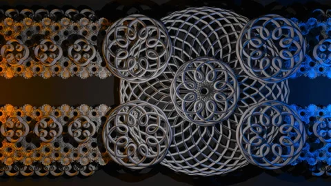 Mandalas and patterns move from right to left Stock Footage 288936952