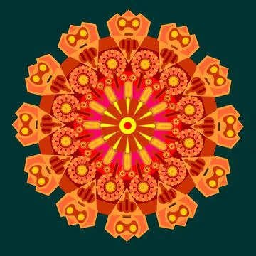 Mandalas Design Illustrazione stock