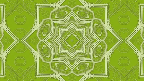 Mandalas pattern. Arabic-style pattern lines over green background. Loop Video stock 242230622