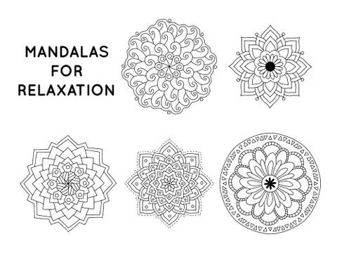 Mandalas patterns Stock-Illustration