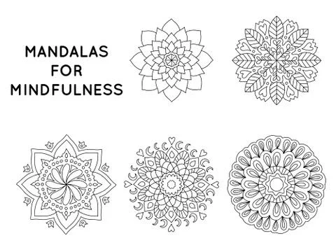 Mandalas patterns Stock-Illustration