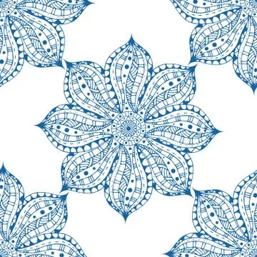 Mandalas seamless pattern 스톡 일러스트