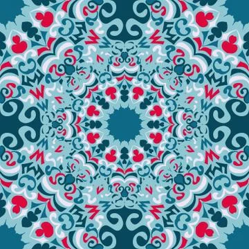 Mandala.Vintage decorative elements.seamless pattern. Stock-Illustration