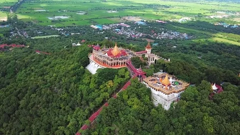 Mandalay Hill Temple Stockbeeldmateriaal 81278511