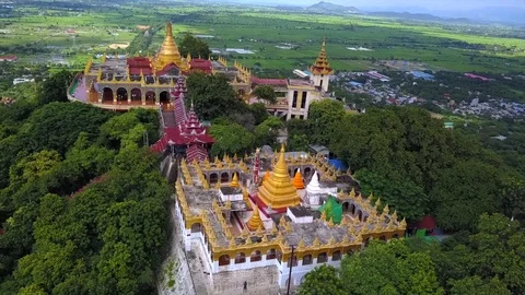 Mandalay Hill Temple Stockbeeldmateriaal 81278526