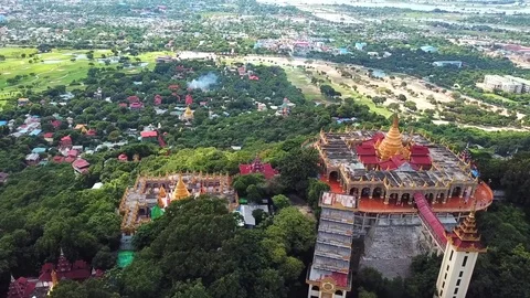 Mandalay Hill Temple Stock Footage 81279175