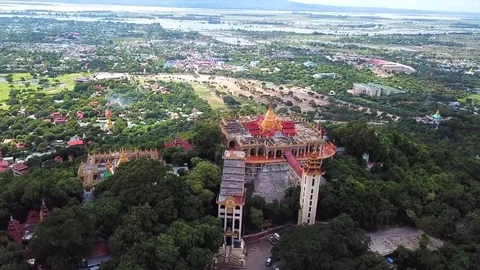 Mandalay Hill Temple Stock Footage 81279347