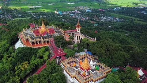 Mandalay Hill Temple Stock Footage 81280548