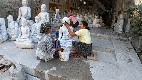 Mandalay Palace Stock Footage 127972687