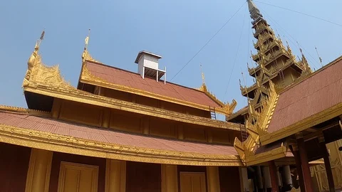 Mandalay Palace Stock Footage 127972847