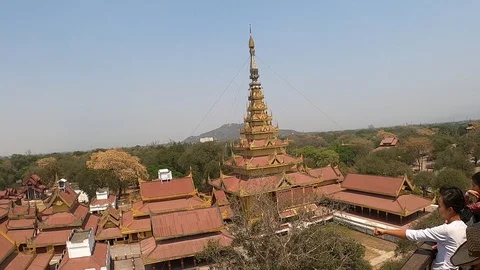 Mandalay Palace Stock Footage 127972863