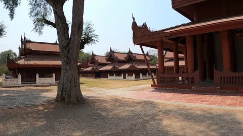 Mandalay Palace Stock Footage