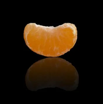 Mandarin on a black background Stock Photos