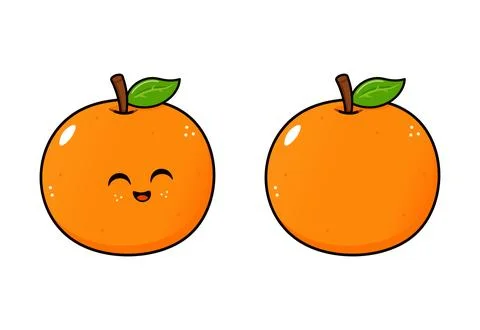 Mandarin Character With Fruit Illustration Stock Illustration