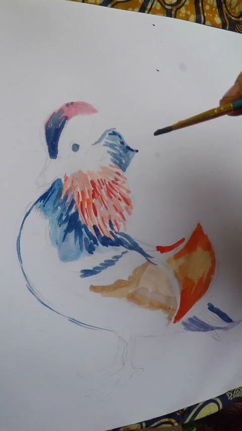 Mandarin duck Stock Footage 288615421