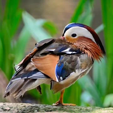 Mandarin duck Stock Photos