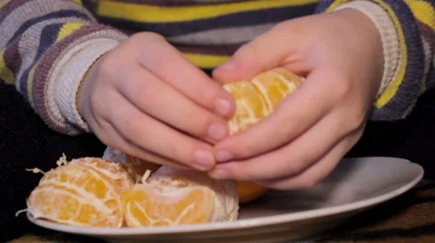 Mandarin hands Stock Footage 56053966