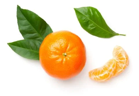 Mandarin Isolated On White Background Stock Photos