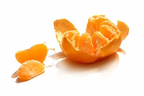 Mandarin isolated on white 스톡 사진