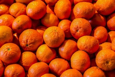 Mandarin orange rough large fruit set pile pattern fruit base design market 스톡 사진
