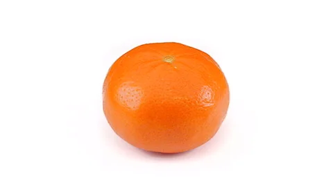 Mandarin orange spinning seamless Stock Footage 61055149