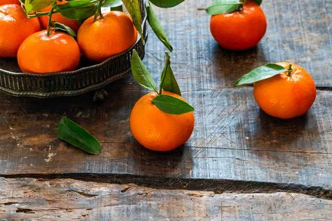 Mandarin oranges Stock Photos