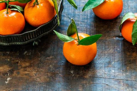 Mandarin oranges Stock Photos