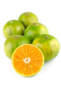 Mandarin orange,tangerines fruit Stock Photos