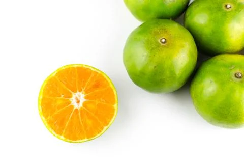 Mandarin orange,tangerines fruit Stock Photos