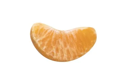 Mandarin slice isolated on a white background Stock Photos