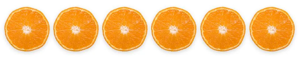 Mandarin slice on white background Stock-Fotos