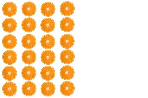 Mandarin slice on white background Фото