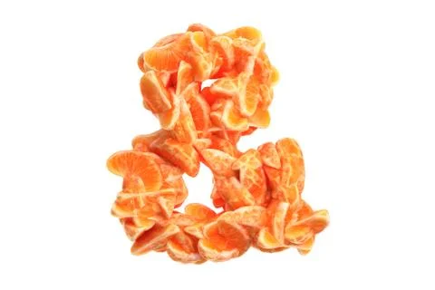Mandarin symbol on white background Stock Illustration