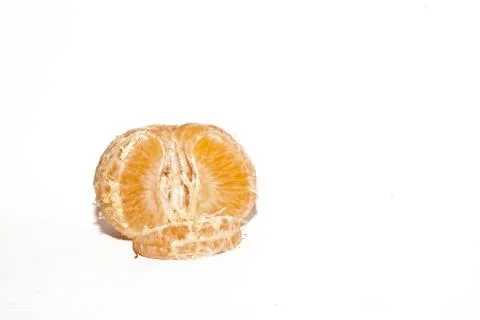 Mandarin on white Stock Photos