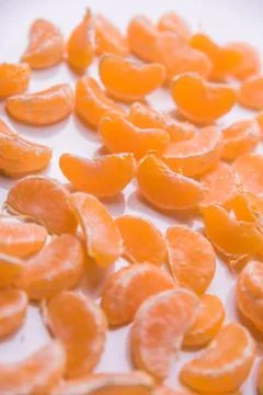 Mandarin on a white Stock Photos