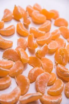 Mandarin on a white Stock Photos