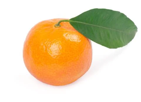 Mandarins isolated on white background Stock Photos